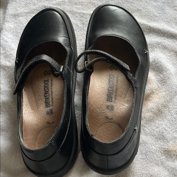 Birkenstock Shoes - Birkenstock Women's Black Leather Mary Jane Shoes. Very Good Condition. Size 40.